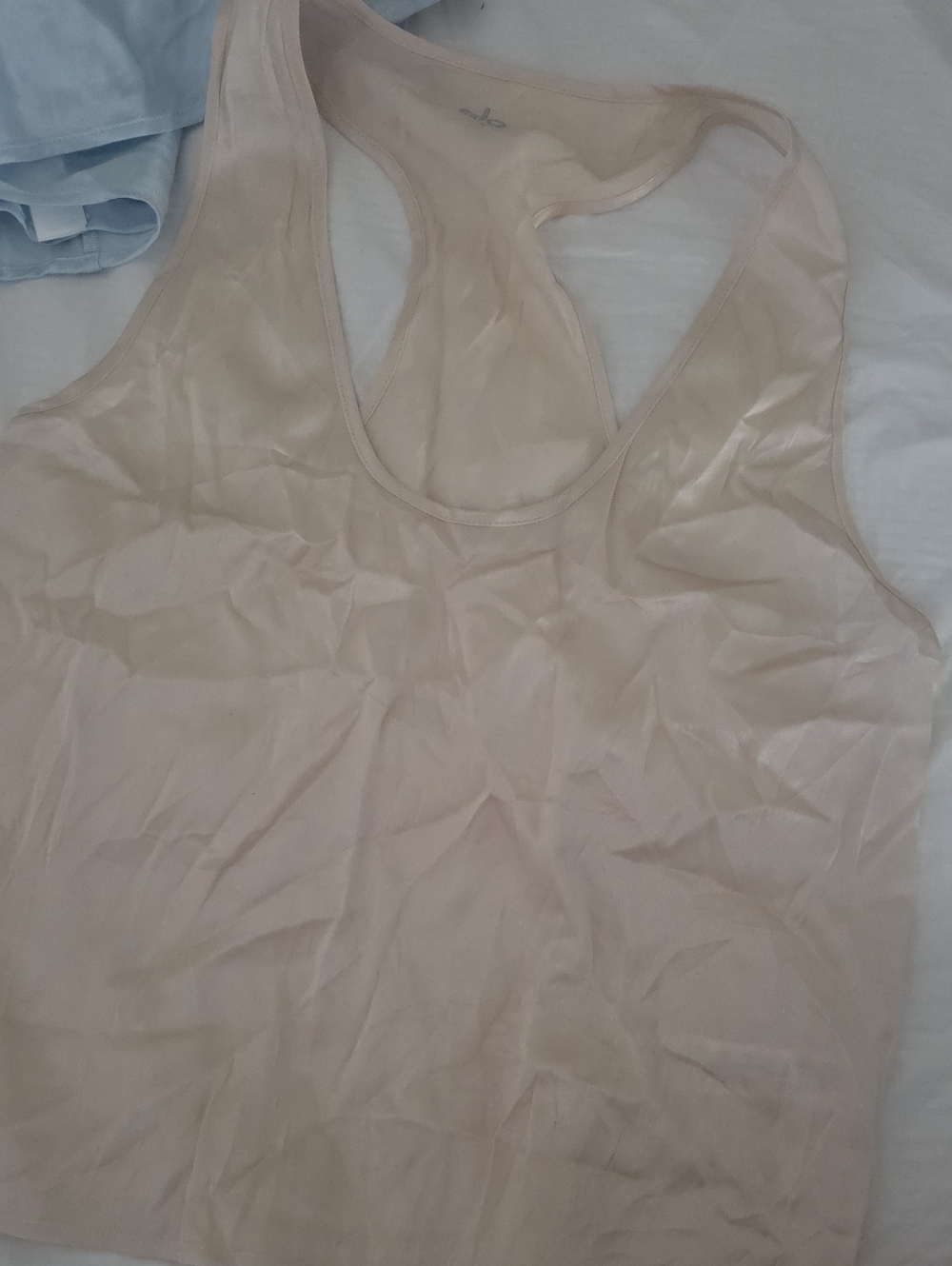 ALO Yoga Sheer Racerback Tank in Nude